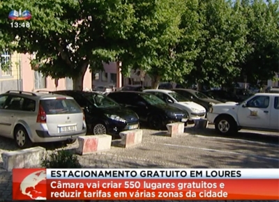 Loures cria 550 lugares de estacionamento gratuitos