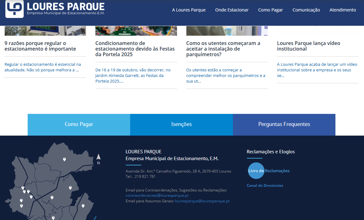 Loures Parque disponibiliza Canal de Denúncias online