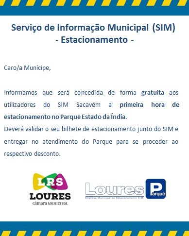 Atendimento Municipal de Sacavém: Loures Parque, EM oferece a 1ª hora de estacionamento